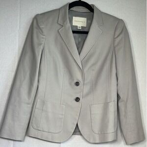 Banana Republic Light Gray Tailored Blazer